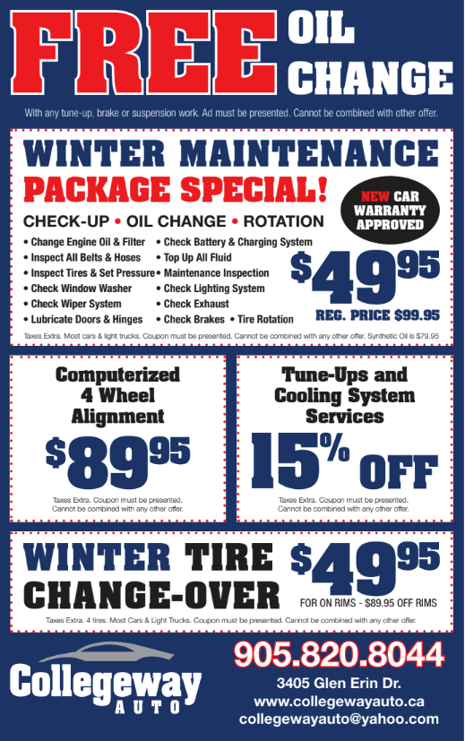 winter car maintenance special deal